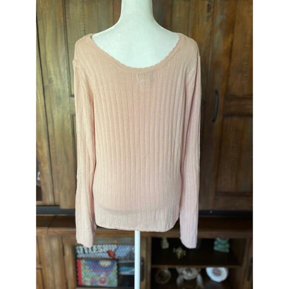 Nicole Miller‎ Women Size X-Large Pullover Pink Knit Sweater - Picture 3 of 5